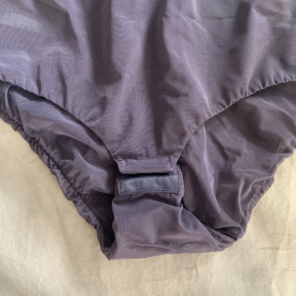 Navy and Gold French Lace Lingerie Bodysuit with Adjustable Straps - Picture 4 of 7